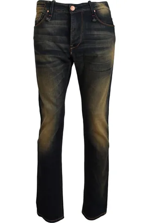 ACHT Mens Wash Cotton Denim Slim Fit Jeans - Size IT 54 (Men
