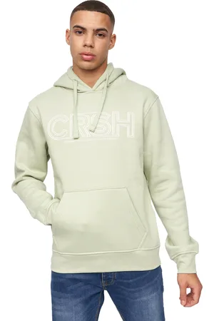 Crosshatch Mens Kendrick Hoodie (Sage) - - Size Large