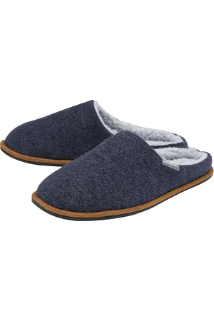 Dunlop Mens Plush Lined Mule Slippers With Memory Foam - - Size UK 11