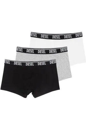 Diesel Mens Multi Logo Boxer Shorts Three Pack - - Size Medium