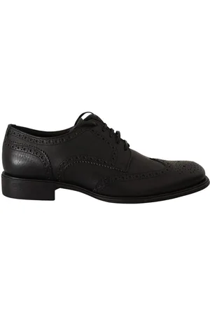 Dolce & Gabbana Mens Leather Oxford Wingtip Formal Dress Shoes - Size EU 39