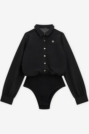 Guess Girls Chiffon Bodysuit Shirt in - Size 7Y