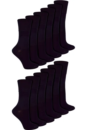 IOMI 12 Pair Multipack Ladies Diabetic Bamboo Socks