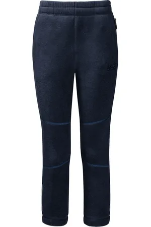 Jack Wolfskin Boys & Girls Korre Soft Fleece Sweatpants Trousers - - Size 9-10Y