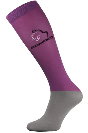 COMODO Womens Ladies Microfibre Knee High Horse Riding Equestrian Socks - Cotton - Size UK 2-3.5