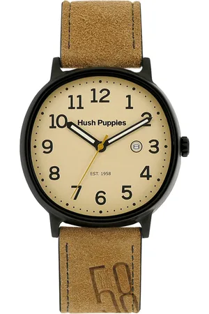 Hush Puppies : 1958 Mens Ivory Watch - Leather - One Size