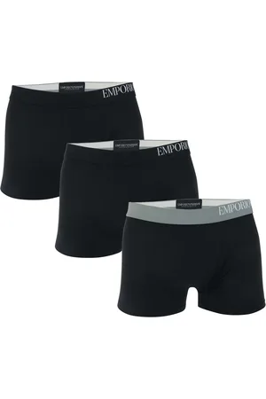 Emporio Armani Mens 3-Pack Boxer Briefs in Cotton - Size X-Large