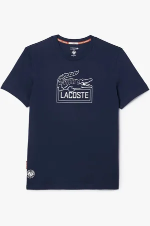 Lacoste Mens Sport Roland-Garros Edition Ultra Dry Tennis T-Shirt in Cotton - Size 2XS