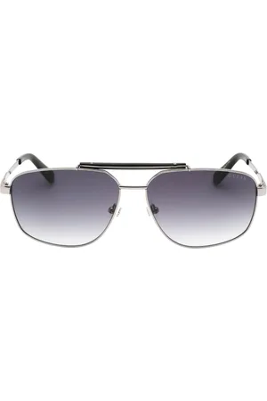 Guess Mens Gradient Smoke Lens Shiny Dark Sunglasses - One Size