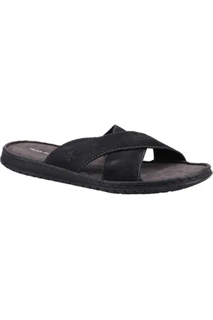 Hush Puppies Mens Nile Crossover Leather Sandals - Size UK 7