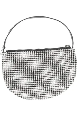 Alexander Wang Pre-owned Womens Wangloc Fortune Cookie Embellished Hand Bag in Rhinestone and Mesh - One Size