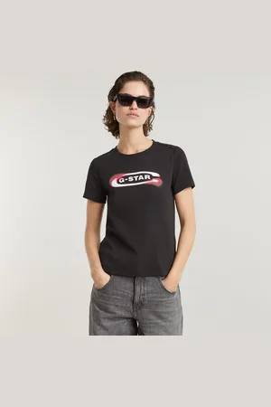 G-Star Womens G-Star RAW Old Skool Logo Top - Cotton - Size Large