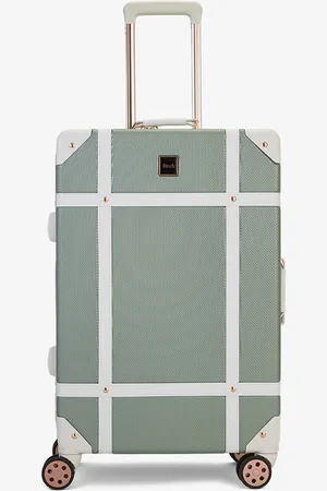 Infinity Unisex Hard Shell Sage Luggage Suitcase Trunk Cabin Travel Bags - Lace - Size Large