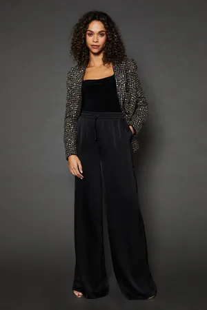 wallis Womens Tall Tie Detail Wide Leg Trousers - - Size 18 UK