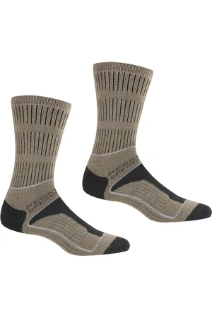 Regatta Womens/Ladies Samaris 3 Season Boot Socks (Moccasin /Briar Grey) - Size UK 6-8