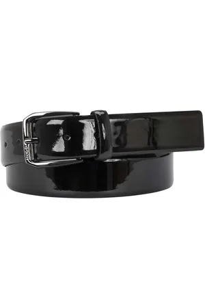 HUGO BOSS Mens Accessories Patent Leather Belt in - Size 30 inches