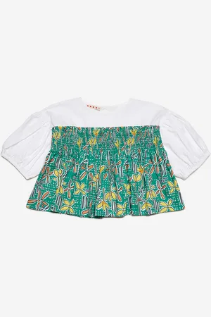 Marni Girls Grils Carioca Print Shirt in - Size 10Y