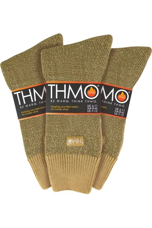 THMO 3 Pack Multipack Mens Thick Winter Warm Socks with Comfort Top - - Size UK 6-11