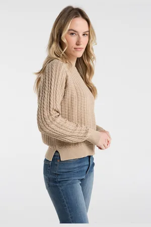 French Connection Womens Mozart Cable Jumper - Size X-Small