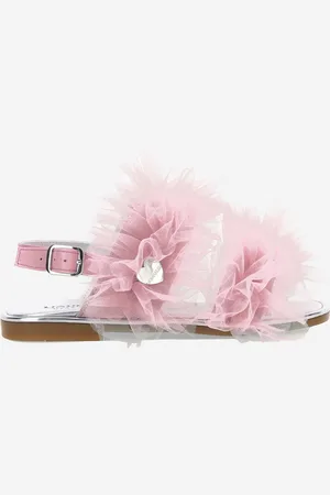 MONNALISA Girls Ruched Tulle Sandals in - Size UK 3