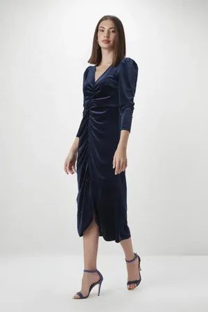 Gusto Womens Velvet Dress in - Size X-Small