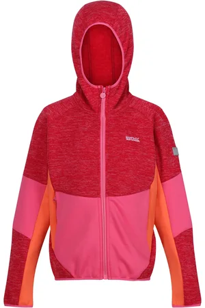 Regatta Kids Unisex Childrens/Kids Dissolver VIII Full Zip Fleece Jacket ( Potion/Flamingo /Satsuma) - Size 14Y