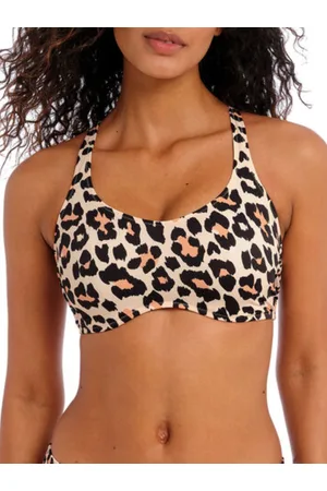 Freya Womens Animal Instinct Bralette Bikini Top - Polyamide - Size 30D