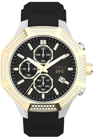 Timex Ufc King Chrono Mens Watch TW2V99200 Silicone - One Size