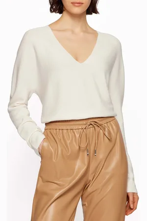 HUGO BOSS Womens C_Ferona Sweater in Cotton - Size 10 UK