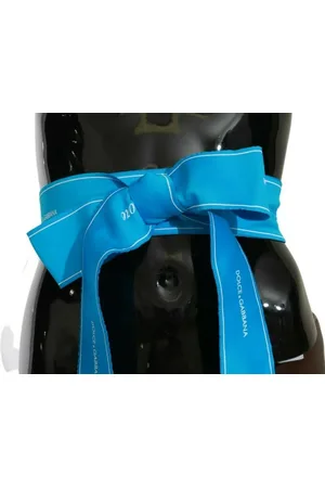 Dolce & Gabbana WoMens Waist Ribbon Wide Bow Belt - Size 70 cm