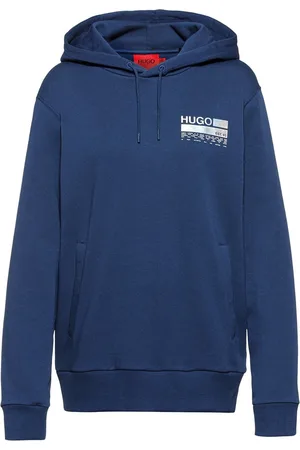 HUGO BOSS Womens Crafted Hoodie - Cotton - Size 10 UK