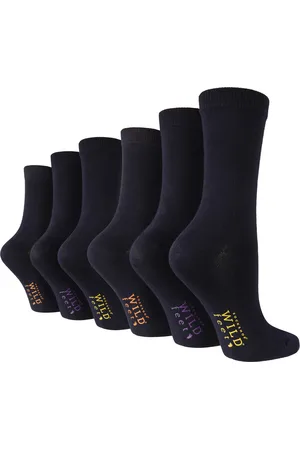 Wild Feet 6 Pair Multipack Womens Bamboo Socks