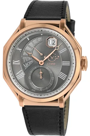 GV2 by Gevril Mens Marchese 42423 Dial Genuine Italian Leather Watch - One Size