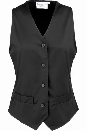 Premier Womens/Ladies Hospitality Waistcoat / Catering / Barwear - Size Small