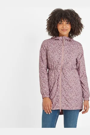 Tog 24 Kilnsey Womens Waterproof Jacket - Dusky Brushstroke Print - Size 10 UK