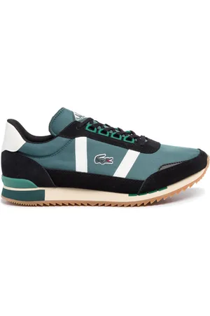Lacoste Partner Retro 319 1 SMA Mens Green/Black Trainers - Leather - Size UK 6.5