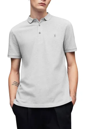 AllSaints Reform Mens Polo Shirt Summer Casual T Shirts - Cotton - Size 2XL