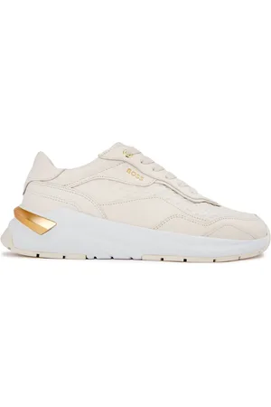 HUGO BOSS Womens Skylar Runn Trainers - Leather - Size UK 5