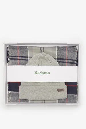 Barbour Mens Swinton Beanie & Galingale Scarf Gift Set - - One Size