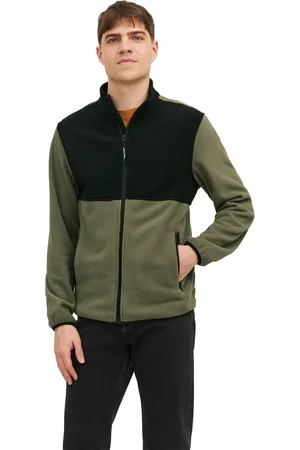 JACK & JONES Mens Fleece Jacket Long Sleeve - Size X-Large