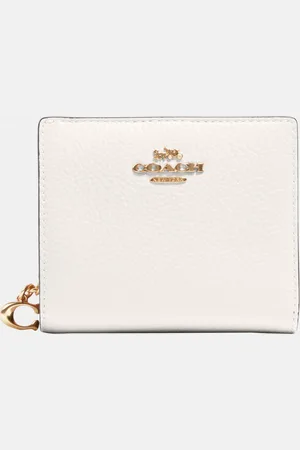 Coach Womens Refined Pebbled Leather Snap Wallet - - One Size