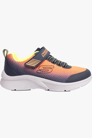 Skechers 403826L/ORNV MICROSPEC - ZORVA Boys Sport Orange/Navy - - Size UK 9.5 Kids