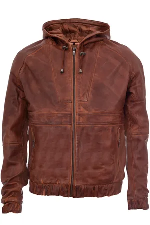 Infinity Mens Zipped Hooded Bomber Biker Jacket - - Size Small
