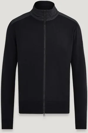 Belstaff Kelby Mens Merino Wool Zip Cardigan - - Size Large