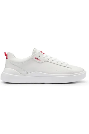 HUGO BOSS Womens Blake Tennis Trainers in Leather - Size UK 7