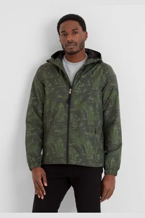 Tog 24 Craven Mens Waterproof Packaway Jacket - Forage Brushstroke Print - Size X-Large