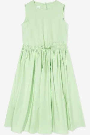 Maison Margiela Girls Sleeveless Poplin Dress in - Size 8Y