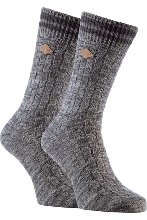 Farah 2 Pack Mens Thick Cotton Chunky Knitted Formal Boot Socks - - Size UK 6-11