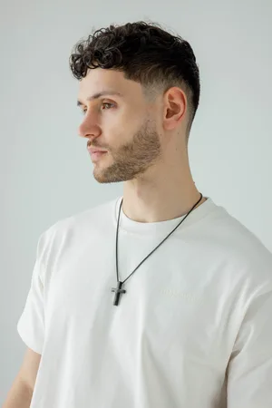 SVNX Mens Cross Pendant Necklace - - One Size