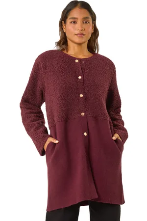 Roman Womens Collarless Contrast Button Knit Jacket - - Size 20 UK